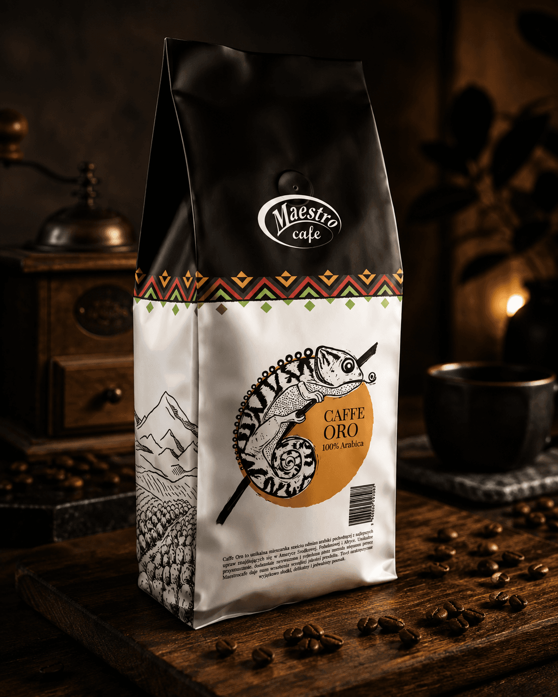 Maestro Caffe Oro 1kg - kawa ziarnista 100% Arabica
